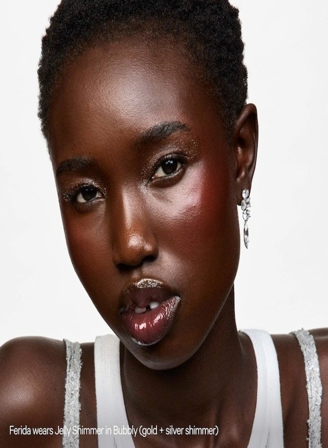 MILK MAKEUP Cooling Water Jelly Shimmer Highlighter Stick – Bubbly – Gold & Silver Shimmer, Jelly‑Texture, Hydrating, Lightweight Highlighter for Face and Eyes, 5 g - Image 2